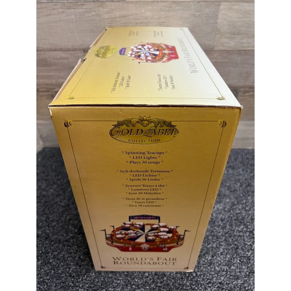 Mr. Christmas Gold Label World’s Fair Roundabout Cups Amusement Park Ride